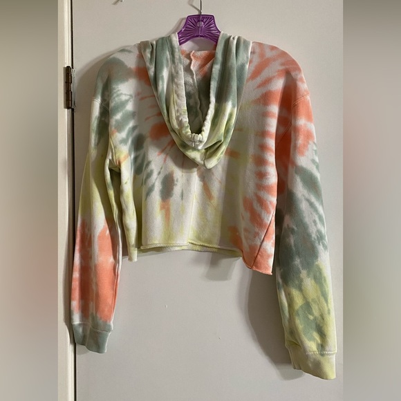 Wild Fable Tie-Dye Hoodie - Orange, Green, Yellow - Picture 3 of 6
